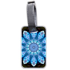 Baby Blue Flower Luggage Tag (two sides) from ArtsNow.com Front