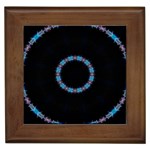 Blue Outline Framed Tile