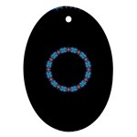 Blue Outline Ornament (Oval)