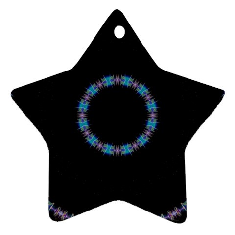 Blue Outline Ornament (Star) from ArtsNow.com Front