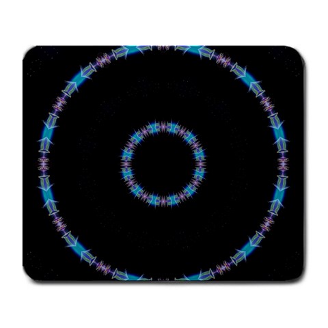 Blue Outline Large Mousepad from ArtsNow.com Front