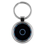 Blue Outline Key Chain (Round)