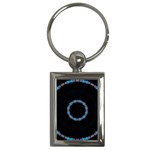 Blue Outline Key Chain (Rectangle)