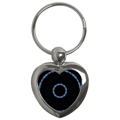 Blue Outline Key Chain (Heart) from ArtsNow.com Front