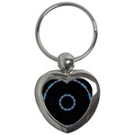 Blue Outline Key Chain (Heart)