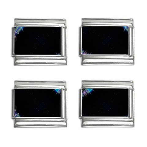 Blue Outline 9mm Italian Charm (4 pack) from ArtsNow.com Front