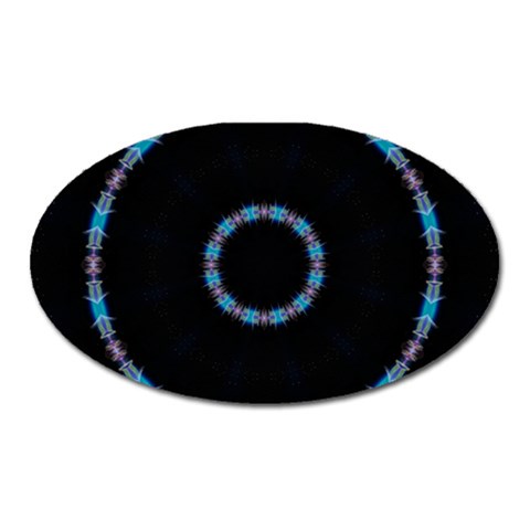 Blue Outline Magnet (Oval) from ArtsNow.com Front