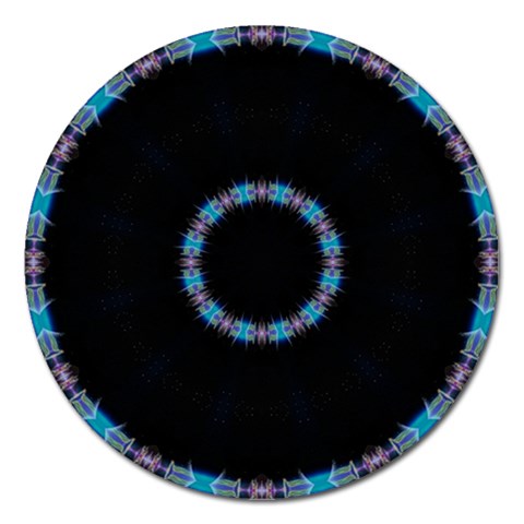 Blue Outline Magnet 5  (Round) from ArtsNow.com Front