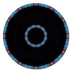 Blue Outline Magnet 5  (Round)