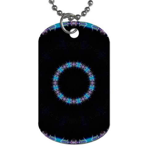 Blue Outline Dog Tag (One Side) from ArtsNow.com Front