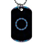 Blue Outline Dog Tag (One Side)