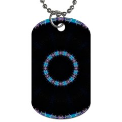 Blue Outline Dog Tag (Two Sides) from ArtsNow.com Front