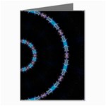 Blue Outline Greeting Card