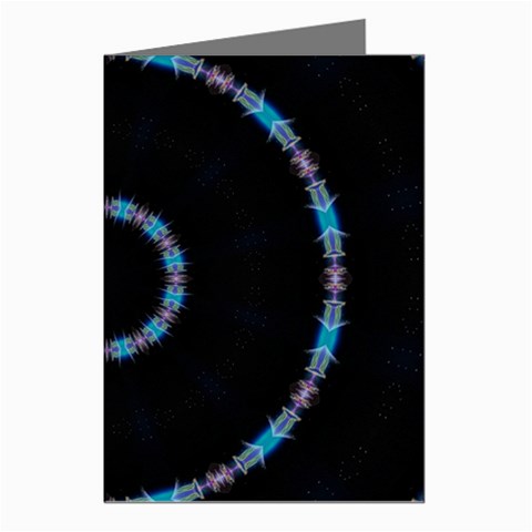 Blue Outline Greeting Cards (Pkg of 8) from ArtsNow.com Left