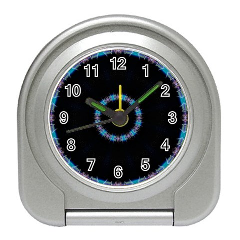 Blue Outline Travel Alarm Clock from ArtsNow.com Front