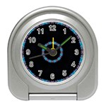 Blue Outline Travel Alarm Clock