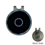 Blue Outline Golf Ball Marker Hat Clip