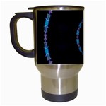 Blue Outline Travel Mug (White)