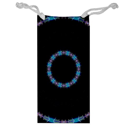 Blue Outline Jewelry Bag from ArtsNow.com Front