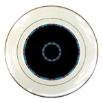 Blue Outline Porcelain Plate