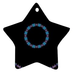 Blue Outline Star Ornament (Two Sides) from ArtsNow.com Front