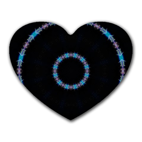 Blue Outline Mousepad (Heart) from ArtsNow.com Front