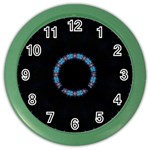 Blue Outline Color Wall Clock