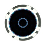 Blue Outline Poker Chip Card Guard