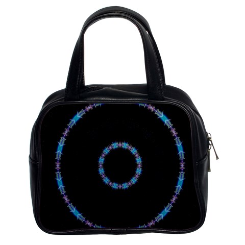 Blue Outline Classic Handbag (Two Sides) from ArtsNow.com Front