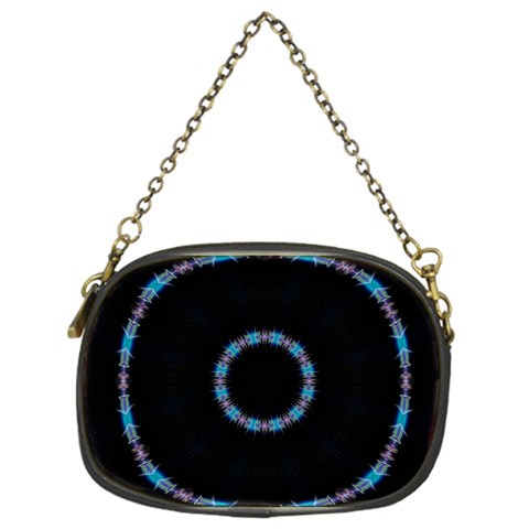 Blue Outline Chain Purse (One Side) from ArtsNow.com Front