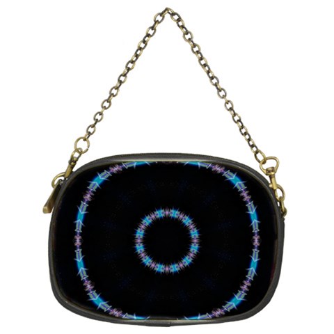 Blue Outline Chain Purse (Two Sides) from ArtsNow.com Front