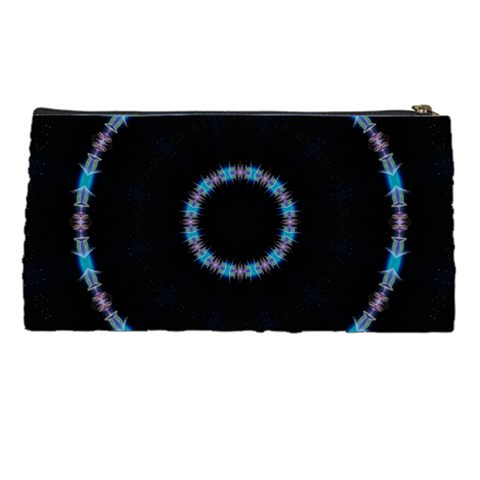 Blue Outline Pencil Case from ArtsNow.com Back