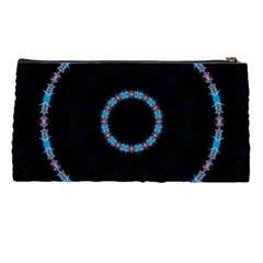 Blue Outline Pencil Case from ArtsNow.com Back