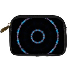 Blue Outline Digital Camera Leather Case from ArtsNow.com Front