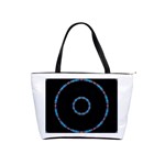 Blue Outline Classic Shoulder Handbag