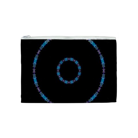 Blue Outline Cosmetic Bag (Medium) from ArtsNow.com Front