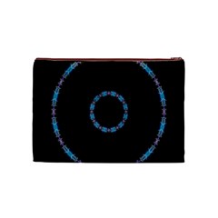 Blue Outline Cosmetic Bag (Medium) from ArtsNow.com Front