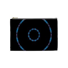 Blue Outline Cosmetic Bag (Medium) from ArtsNow.com Front