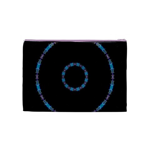 Blue Outline Cosmetic Bag (Medium) from ArtsNow.com Back