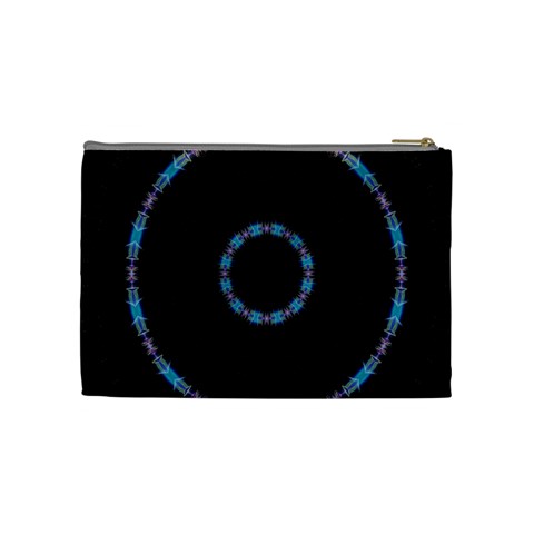 Blue Outline Cosmetic Bag (Medium) from ArtsNow.com Back