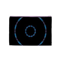 Blue Outline Cosmetic Bag (Medium) from ArtsNow.com Back