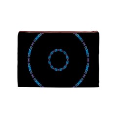 Blue Outline Cosmetic Bag (Medium) from ArtsNow.com Back