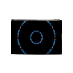 Blue Outline Cosmetic Bag (Medium) from ArtsNow.com Back