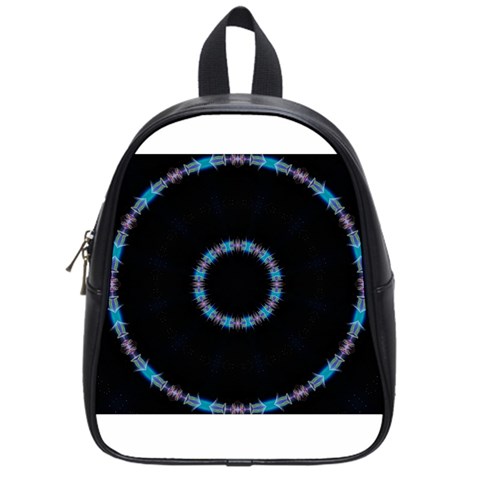 Blue Outline School Bag (Small) from ArtsNow.com Front