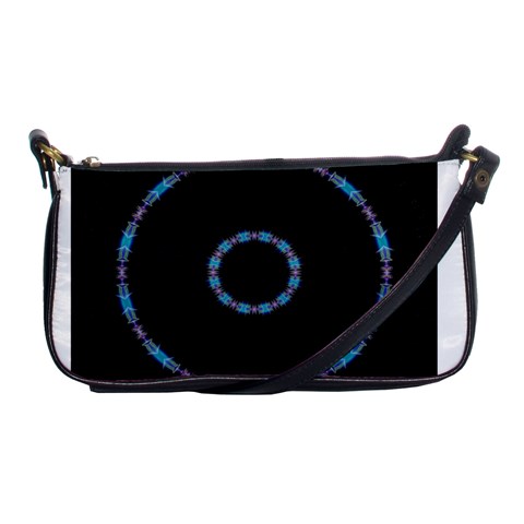 Blue Outline Shoulder Clutch Bag from ArtsNow.com Front