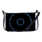 Blue Outline Shoulder Clutch Bag