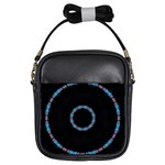 Blue Outline Girls Sling Bag