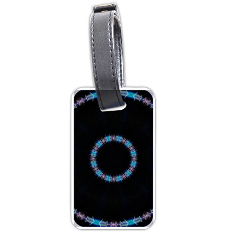 Blue Outline Luggage Tag (one side) from ArtsNow.com Front