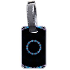 Blue Outline Luggage Tag (two sides) from ArtsNow.com Front