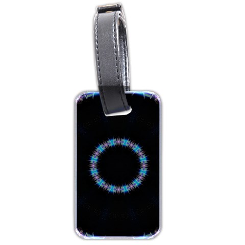 Blue Outline Luggage Tag (two sides) from ArtsNow.com Back